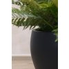 14964 5 kulaty kvetinac pluto sklolaminat vyska 40 cm antracit