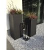 15099 11 kvetinac block sklolaminat vyska 80 cm antracit outlet