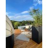 15099 14 kvetinac block sklolaminat vyska 80 cm antracit outlet