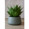 15123 9 kvetinac gordo sklolaminat vyska 21 cm sedy
