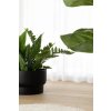 15144 8 designovy kvetinac livelli sklolaminat vyska 33 cm cerny