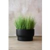 15144 10 designovy kvetinac livelli sklolaminat vyska 33 cm cerny