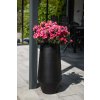 15177 9 vysoky kvetinac berbela sklolaminat vyska 80 cm cerna
