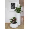 15183 14 kulaty kvetinac mera sklolaminat vyska 95 cm bily mat outlet