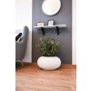 15186 14 kulaty kvetinac viglia sklolaminat vyska 27 cm bila outlet