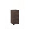 15225 7 dreveny kvetinac block drevo vyska 75 cm tmave hnedy