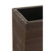 15225 8 dreveny kvetinac block drevo vyska 75 cm tmave hnedy