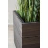 15228 6 dreveny kvetinac block drevo vyska 41 cm tmave hnedy