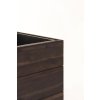15228 8 dreveny kvetinac block drevo vyska 41 cm tmave hnedy
