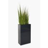 Květináč ELEMENTO, práškovaná ocel, šířka 59 cm, s kolečky, antracit