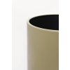 15393 7 designovy kvetinac new rondo hlinik 25x25 cm olivove zelena
