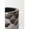 15423 8 luxusni kvetinac amolar sklolaminat horni prumer 41 cm x vyska 75 cm stribrny