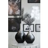 15426 11 okrasna stolni vaza beldade sklolaminat vyska 45 cm stribrno cerny lesk