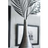15429 11 dekorativni vaza beldade sklolaminat vyska 54 cm stribrno cerny lesk