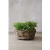 Přírodní koš na rostliny BOJO, ratan, průměr 40 cm, natur