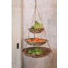 Závěsný koš MOBILE, výška 90 cm, vodní hyacint, natur