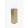 windlichtsaeule windlicht kerzenhalter fiberglas gold hochglanz candela 100 4