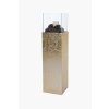 windlichtsaeule windlicht kerzenhalter fiberglas gold hochglanz candela 100 8