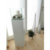 2200 34 dekoracni svicen sloup candela hlinikovy kompozit vyska 100 cm bila candela