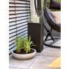 2203 15 dekoracni svicen sloup candela hlinikovy kompozit vyska 80 cm cerny candela