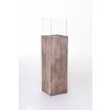 2209 12 dekoracni svicen sloup candela recyklovane drevo vyska 100 cm hnedy candela