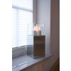 2233 13 dekoracni svicen candelita sklolaminat vyska 45 cm stribrna metaliza candelita