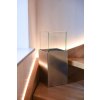 2233 16 dekoracni svicen candelita sklolaminat vyska 45 cm stribrna metaliza candelita