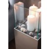 2251 19 dekorativni svicen sloup candela hlinikovy kompozit vyska 80 cm stribrna metaliza candela