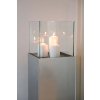 2254 14 dekorativni svicen sloup candela hlinikovy kompozit vyska 100 cm stribrna metaliza candela