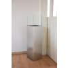 2254 16 dekorativni svicen sloup candela hlinikovy kompozit vyska 100 cm stribrna metaliza candela