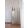 2254 21 dekorativni svicen sloup candela hlinikovy kompozit vyska 100 cm stribrna metaliza candela