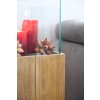 2257 13 dekorativni svicen sloup candela drevo vyska 80 cm hnedy candela