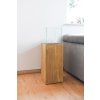 2257 14 dekorativni svicen sloup candela drevo vyska 80 cm hnedy candela