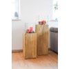 2257 17 dekorativni svicen sloup candela drevo vyska 80 cm hnedy candela