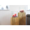 2257 18 dekorativni svicen sloup candela drevo vyska 80 cm hnedy candela
