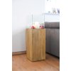2257 19 dekorativni svicen sloup candela drevo vyska 80 cm hnedy candela