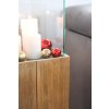 2257 20 dekorativni svicen sloup candela drevo vyska 80 cm hnedy candela