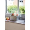 2266 11 svicen candelita sklolaminat vyska 29 cm stribrny lesk candelita