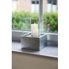 2266 16 svicen candelita sklolaminat vyska 29 cm stribrny lesk candelita