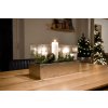 2269 14 dekoracni svicen candelito sklolaminat sirka 50 cm stribrny lesk