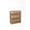 2392 9 dekoracni svicen sloup candela xl vyska 100 cm s prickami drevo natur candela xl