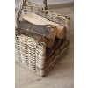 1972 7 kos na drevo lumber ratan delka 45 cm prirodni seda lumber