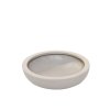 pflanzschale fiberglas creme plana 34x9 05