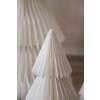 111409 6 dekorativni vanocni stromek papel tree papir prumer 39 x vyska 60 cm bila papel tree
