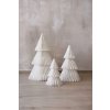 111412 3 dekorativni vanocni stromek papel tree papir prumer 52 x vyska 80 cm bila papel tree