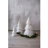 111412 4 dekorativni vanocni stromek papel tree papir prumer 52 x vyska 80 cm bila papel tree