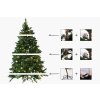 111451 17 umely vanocni stromek nordmann led vyska 240 cm bez stojanu nordmann led