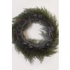 111457 umely venec redonda plast prumer 50 cm stribrna redonda