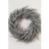 111457 2 umely venec redonda plast prumer 50 cm stribrna redonda