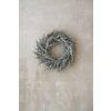 111457 4 umely venec redonda plast prumer 50 cm stribrna redonda